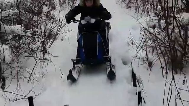 На что срособен мотобуксировщик  Мухтар 15  с лыжным модулем . 4