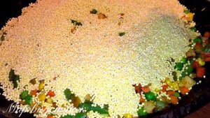 Пшённая каша с овощами.