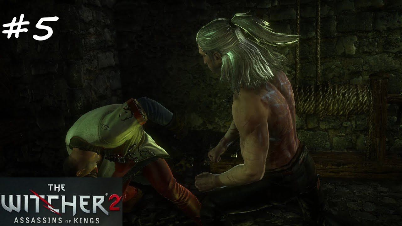 ВЕДЬМАК 2: УБИЙЦЫ КОРОЛЕЙ (Без комментариев). Прохождение. #5. Пролог. Побег из тюрьмы