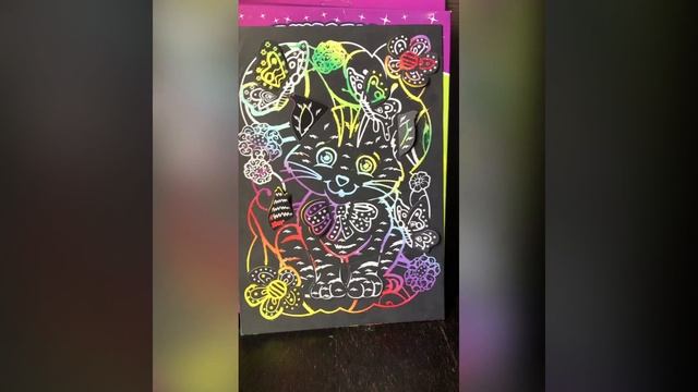 Творческий набор для детей "Объемная гравюра" Ракета смотреть онлайн