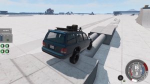 BeamNG How far can a RWD Offroad SUV go?