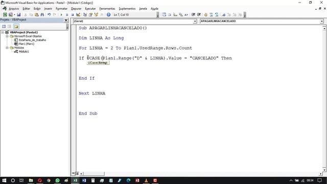 EXCEL VBA 2020 APAGAR LINHAS COM A PALAVRA "CANCELADO" смотреть онлайн