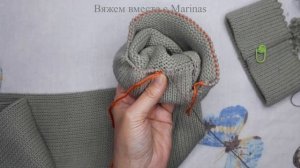 Как укоротить фабричный свитер.  #Кеттлевка лицевой глади к изнаночной стороне