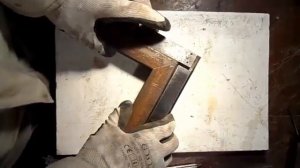 резка профильной трубы под45°
