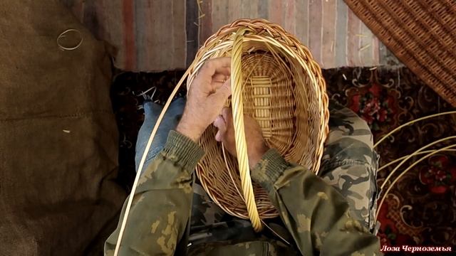 ФИНАЛ плетения АЖУРНОЙ корзины МОДНИЦЫ. Оплетение и приплетение ручки