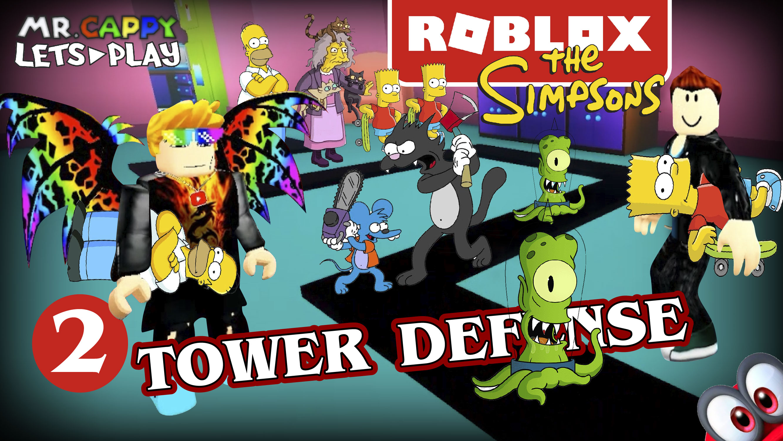 Roblox. СЛОЖНЫЙ. The Simpsons Tower Defense (2). Mr.Cappy