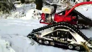 Гусеничная приставка на мотоблоке МТЗ