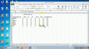CBSE CA Computer Application Class-7 Ch-6 Practical-8 Excel Practical to prepare result