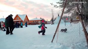 Саамская деревня,  катание на оленях Saami Village, Murmansk RUSSIA