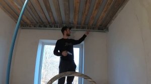 Как сделать нишу из гипсокартона под шторы. Усиление под натяжной потолок