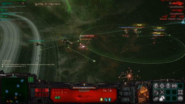 Battlefleet Gothic: Armada Beta PVP Chaos vs 2 Chaos cruisers смотреть онлайн