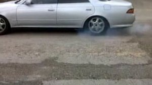 TOYOTA MARK 11 1JZ-GE BURNOUT!