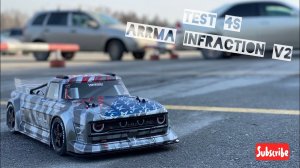 Arrma Infraction test 4S speed test и КУЧА ЭМОЦИЙ! | poritorrc