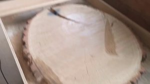 Как отфрезеровать спил дерева.