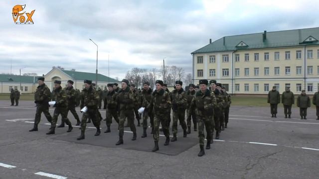 Ритуал прощания с Боевым Знаменем части ДМБ 2021 осень