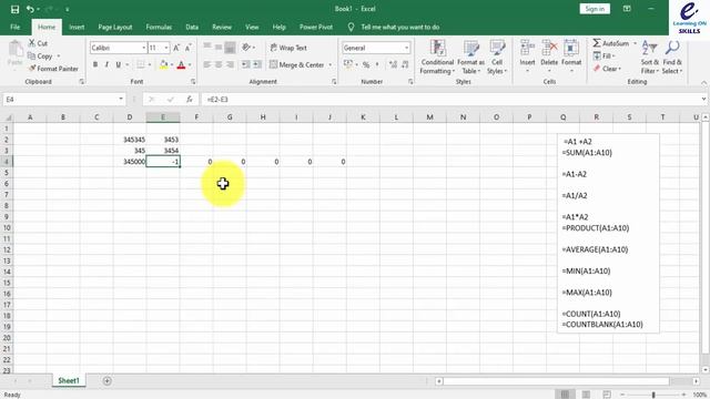 MS Excel 2019 Formulas and Functions | MS Excel basic formulas lecture no 13 | Excel Freelancer