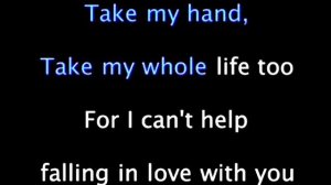 Elvis Presley - Wise men say (Cover) with Lyrics