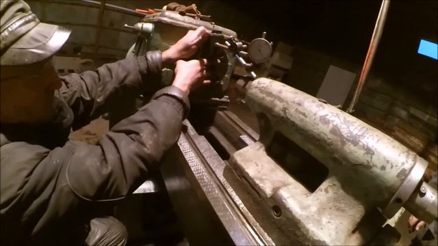 1А616 выставляем заднюю бабку