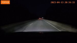 Тест Philips LED Headlight Pro3101 H7 в сухую погоду