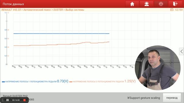 Ошибка "Положение педалей тормоза акселератора" (Видео 85) смотреть онлайн