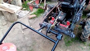 Косилка заря на мототрактор,ременной минитрактор.