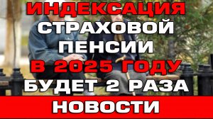 Индексация страховой пенсии в 2025 году будет 2 раза Новости