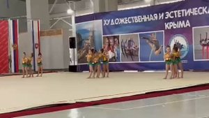 Выступление по Эстетической гимнастике девочки 5 лет