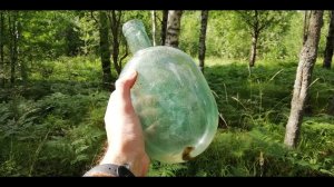 Коп по войне. Хабарная яма! Окопное творчество, стеклянная фляга и многое другое!