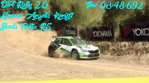 Dirt Rally 2.0 Setup Greece Argolis Koryfi Dafni Škoda Fabia R5