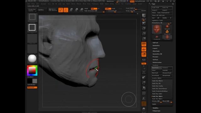 ZBrush | Full Training Course | Project 1 - Lesson 7/11 | Using A Knife Tool