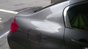 Infiniti M25 鍍膜施工後 9~10個月,清洗後,車漆上的光澤