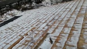 Питер, монтаж дранки из лиственницы