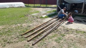 НАЧИНАЕМ СТРОИТЬ СЕНОВАЛ В СВОБОДНОЕ ВРЕМЯ