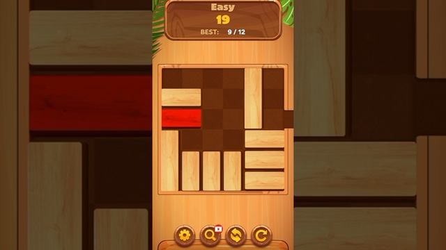 Unblock Sliding Block Puzzle Game Easy Level 19 #shorts #unblockpuzzle