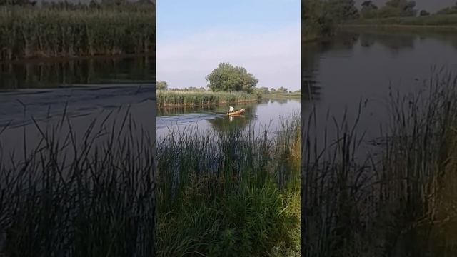 Первый спуск на воду самодельной лодки по типу каное. смотреть онлайн