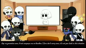 Sans au react to Core Frisk ✦ Eng/Rus