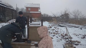 Первый обжиг дровяной печи.