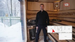 ДОМ САУНА 17 м2 ПОД КЛЮЧ. Парилка из Липы и Можжевельника