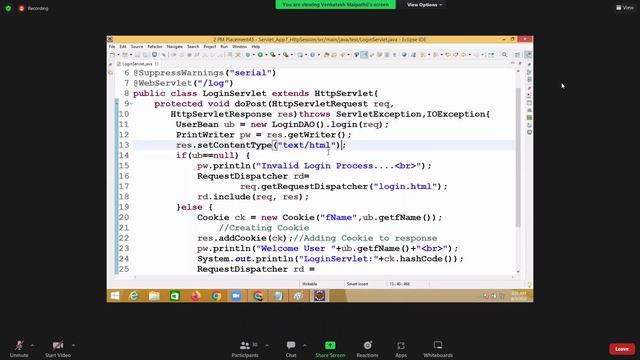 Advanced Java Lecture [26] (03June22) || Advanced Java Servlet HTTP Session ||Smart Java Developer|
