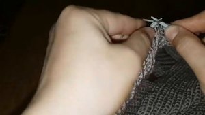 Мужской шарф английской резинкой