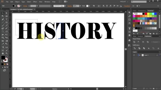 How to Wrap a Single Word Around the Perspective Grid Planes in Adobe Illustrator смотреть онлайн