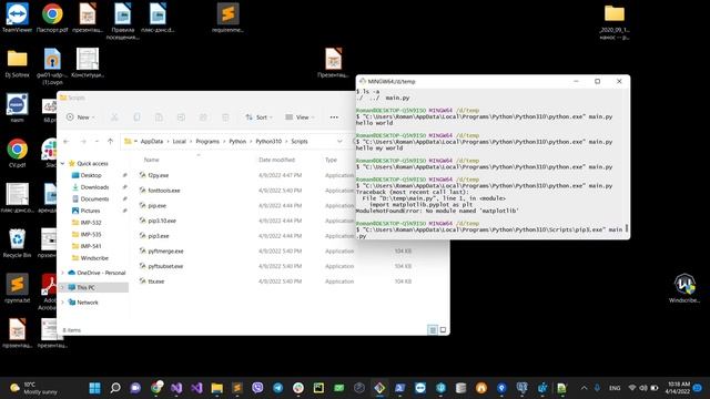 1. Пакетный менеджер и интерпретатор python. Как запустить любую программу на python