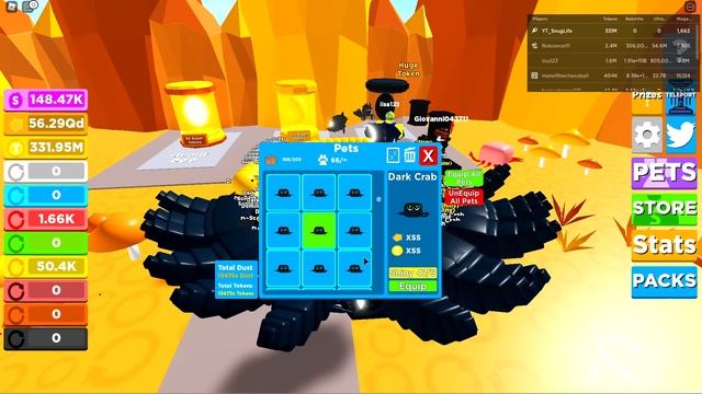 REBIRTH SIMULATOR 2.0 I *HATCHED* A LOT OF NEW *DARK DOMINUS LEGENDARIES!* FROM THE EVENT! - ROBLOX смотреть онлайн