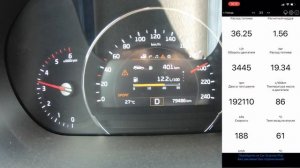KIA Sorento Prime разгон до 100км/ч и максималка.