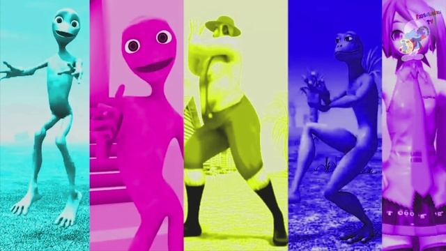 Аниме Девочка vs DAME TU COSITA vs Me Kemaste vs Плохой Санта - Зеленый инопланетянин - танцев смотреть онлайн