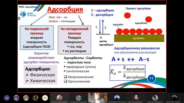 Поверхностные явления: адгезия, смачивание, адсорбция | Коллоидная химия