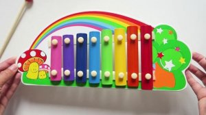 Ксилофон "Радуга",  компания "Развивающие игрушки из дерева"