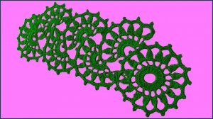 Ленточное кружево крючком. Вязание кружева.