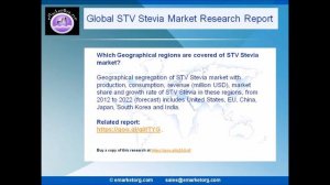 STV Stevia Market Report with 14 Company Profiles and 2022 Forecasts