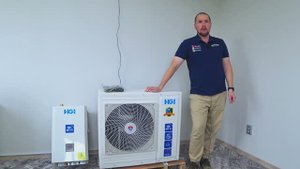 Инверторный тепловой насос воздух-вода HGI на 12 кВт. Доступное отопление дома